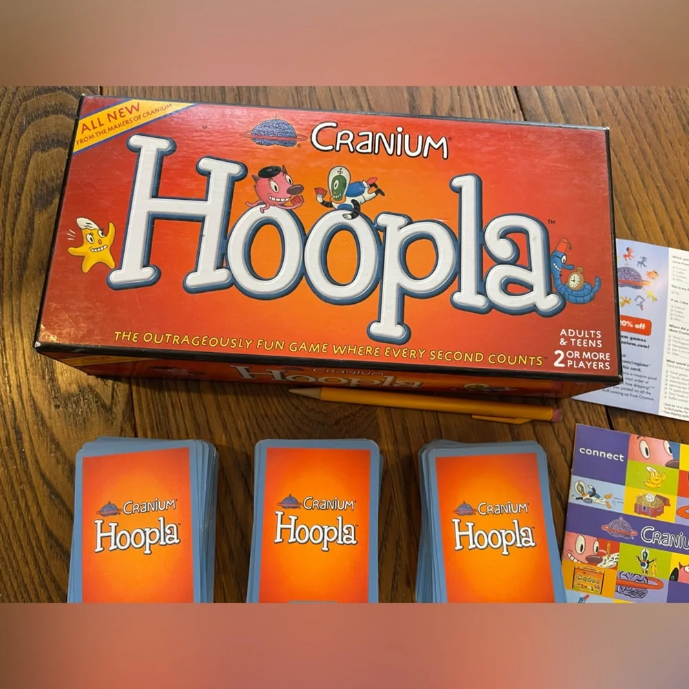 Cranium 2002 Hoopla Card Game with Timer